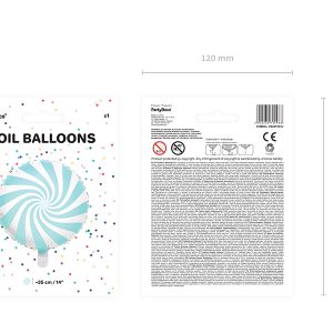 Foil Balloon Candy, 35cm, light blue