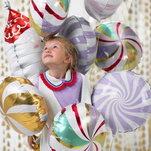 Foil Balloon Candy, 35cm, light lilac