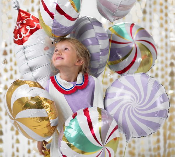 Foil Balloon Candy, 35cm, light lilac