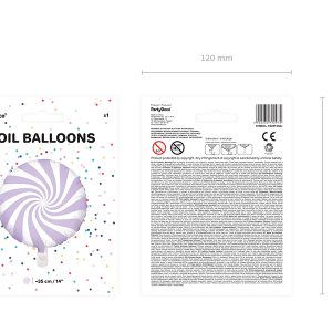 Foil Balloon Candy, 35cm, light lilac