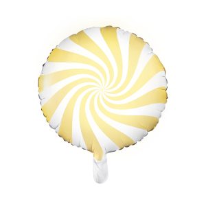 Foil balloon Candy, 35cm, light yellow