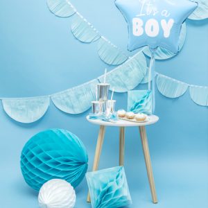 Foil Balloon Star - It's a boy, 48cm, light blue