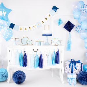 Foil Balloon Star - It's a boy, 48cm, light blue