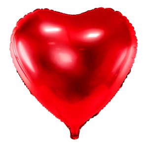 Foil Balloon Heart, 61cm, red