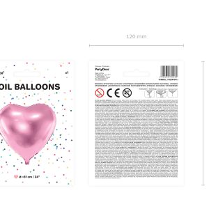 Foil Balloon Heart, 61cm, light pink