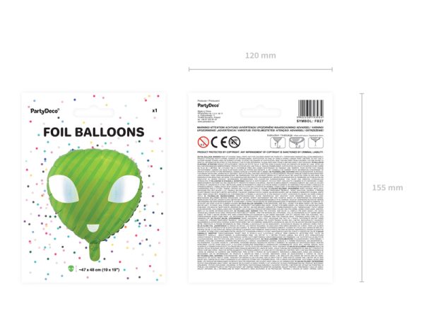 Foil Balloon UFO, 47x48cm