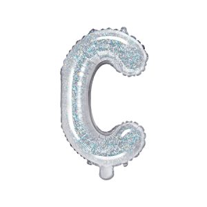 Foil Balloon Letter ''C'', 35cm, holographic