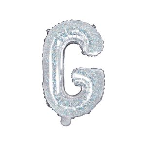 Foil Balloon Letter ''G'', 35cm, holographic