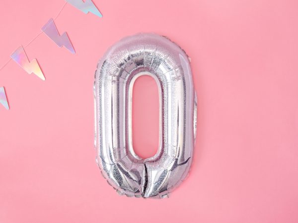 Foil Balloon Letter ''O'', 35cm, holographic