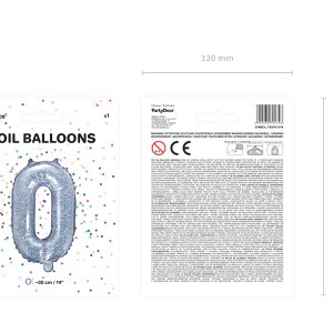 Foil Balloon Letter ''O'', 35cm, holographic