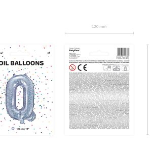 Foil Balloon Letter ''Q'', 35cm, holographic