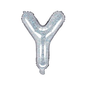 Foil Balloon Letter ''Y'', 35cm, holographic