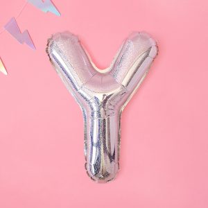 Foil Balloon Letter ''Y'', 35cm, holographic