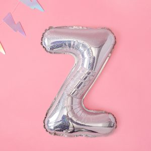 Foil Balloon Letter ''Z'', 35cm, holographic
