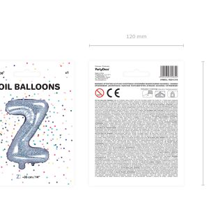 Foil Balloon Letter ''Z'', 35cm, holographic