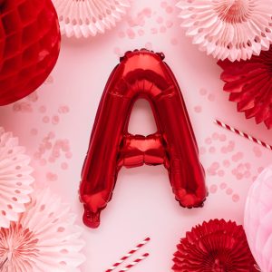 Foil Balloon Letter ''A'', 35cm, red