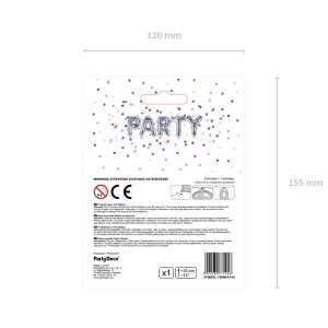 Foil Balloon Letter ''A'', 35cm, silver