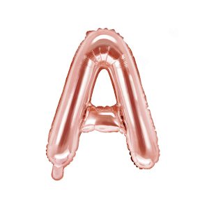 Foil Balloon Letter ''A'', 35cm, rose gold