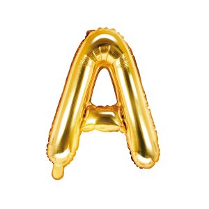 Foil Balloon Letter ''A'', 35cm, gold