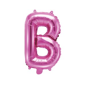 Foil Balloon Letter ''B'', 35cm, dark pink