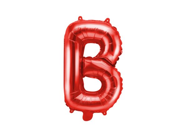 Foil Balloon Letter ''B'', 35cm, red