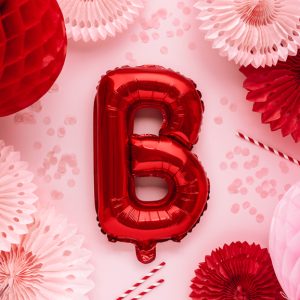 Foil Balloon Letter ''B'', 35cm, red