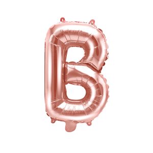 Foil Balloon Letter ''B'', 35cm, rose gold
