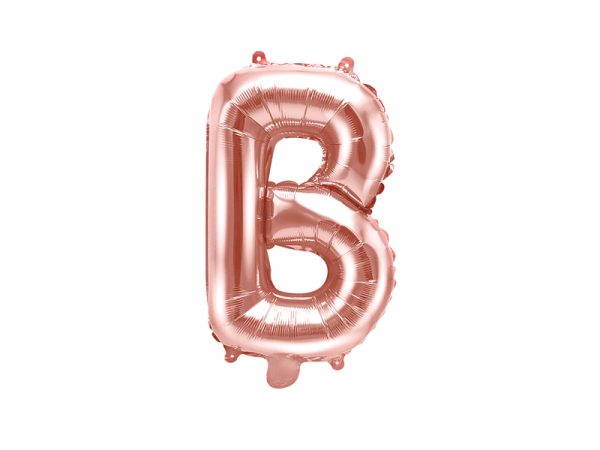 Foil Balloon Letter ''B'', 35cm, rose gold
