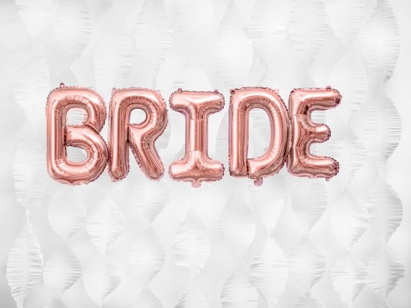 Foil Balloon Letter ''B'', 35cm, rose gold