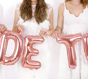 Foil Balloon Letter ''B'', 35cm, rose gold