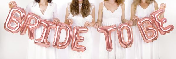 Foil Balloon Letter ''B'', 35cm, rose gold