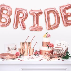Foil Balloon Letter ''B'', 35cm, rose gold