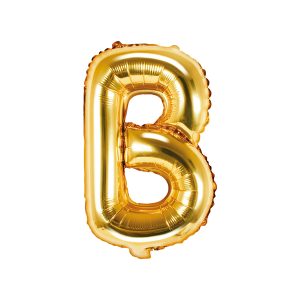 Foil Balloon Letter ''B'', 35cm, gold