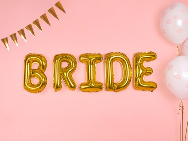Foil Balloon Letter ''B'', 35cm, gold
