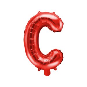 Foil Balloon Letter ''C'', 35cm, red
