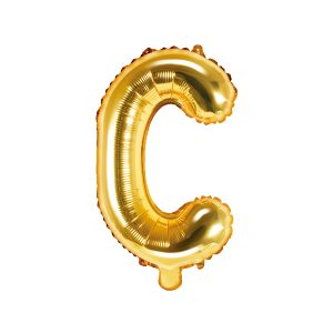 Foil Balloon Letter ''C'', 35cm, gold