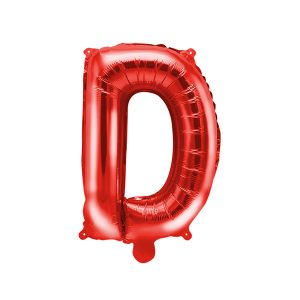 Foil Balloon Letter ''D'', 35cm, red