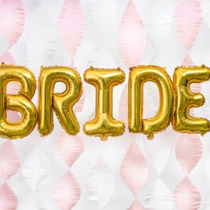 Foil Balloon Letter ''D'', 35cm, gold