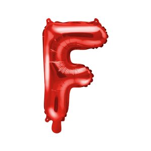 Foil Balloon Letter ''F'', 35cm, red