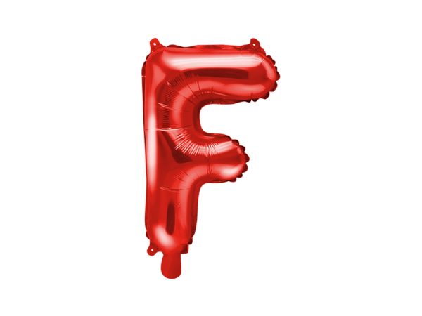 Foil Balloon Letter ''F'', 35cm, red