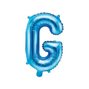 Foil Balloon Letter ''G'', 35cm, blue