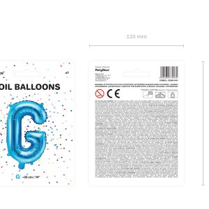 Foil Balloon Letter ''G'', 35cm, blue