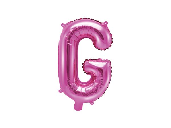 Foil Balloon Letter ''G'', 35cm, dark pink