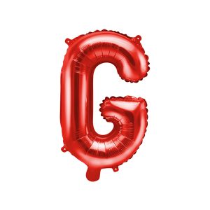 Foil Balloon Letter ''G'', 35cm, red