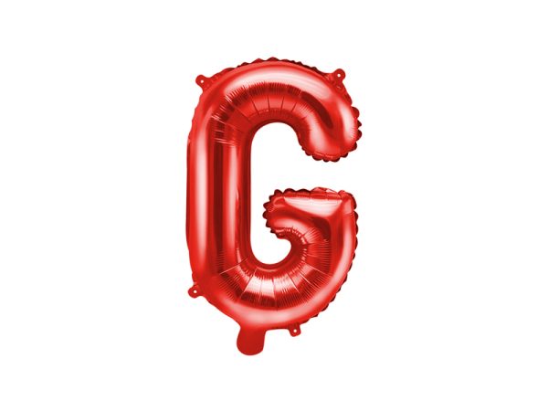 Foil Balloon Letter ''G'', 35cm, red
