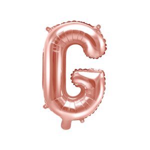 Foil Balloon Letter ''G'', 35cm, rose gold