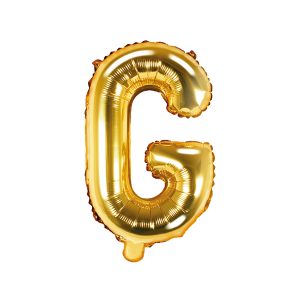 Foil Balloon Letter ''G'', 35cm, gold
