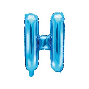 Foil Balloon Letter ''H'', 35cm, blue