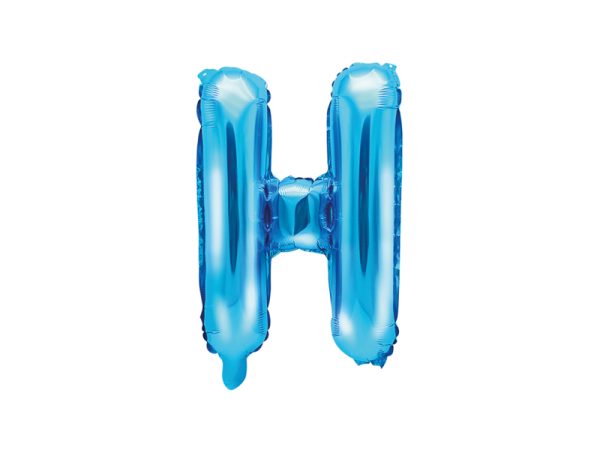 Foil Balloon Letter ''H'', 35cm, blue