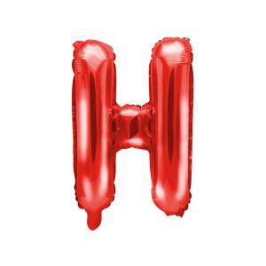 Foil Balloon Letter ''H'', 35cm, red